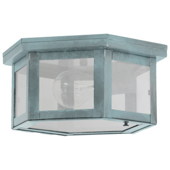 Flush One Light Flush Mount in Verdi Gris (196|4504VGMEDFST)