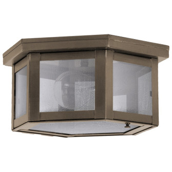 Flush One Light Flush Mount in Dark Antique Brass (196|4504DABMEDSMG)