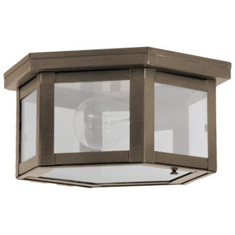 Flush One Light Flush Mount in Dark Antique Brass (196|4504DABMEDFST)