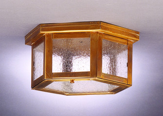 Flush Mount One Light Flush Mount in Antique Brass (196|4504ABMEDSMG)