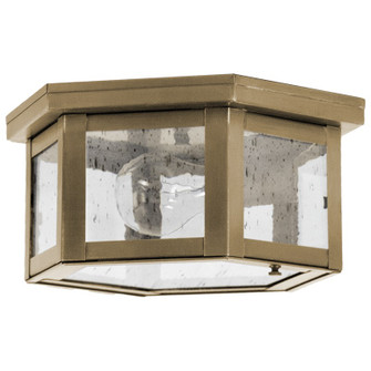Flush One Light Flush Mount in Antique Brass (196|4504ABMEDCSG)