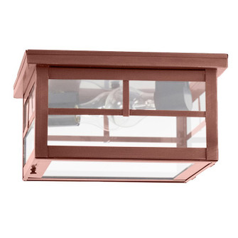 Flush Two Light Flush Mount in Antique Copper (196|4404ACMED2FST)