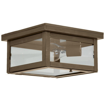 Flush One Light Flush Mount in Dark Antique Brass (196|4314DABMEDCLR)