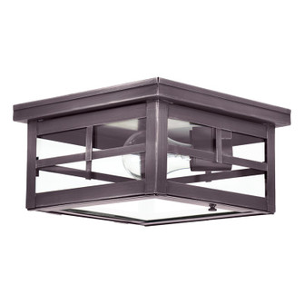 Flush One Light Flush Mount in Dark Brass (196|4304DBMEDCLR)