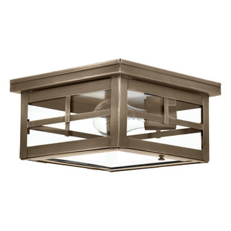 Flush One Light Flush Mount in Dark Antique Brass (196|4304DABMEDCLR)