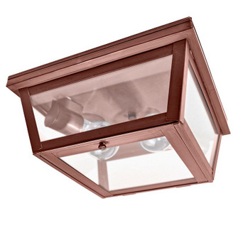 Flush Two Light Flush Mount in Antique Copper (196|4204ACMED2FST)