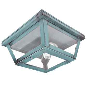 Flush One Light Flush Mount in Verdi Gris (196|4104VGMEDFST)