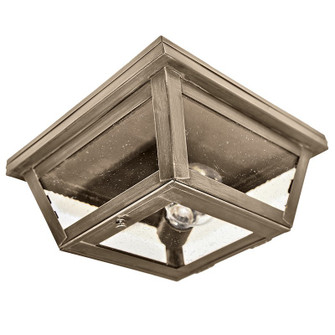 Flush One Light Flush Mount in Dark Antique Brass (196|4104DABMEDSMG)