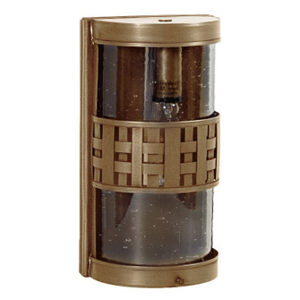 Weave One Light Wall Lantern in Antique Brass (196|351WABMEDCSG)
