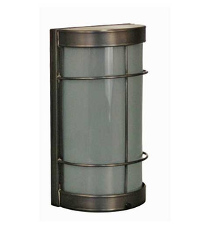 Nautical One Light Wall Sconce in Dark Brass (196|351DBMEDFST)