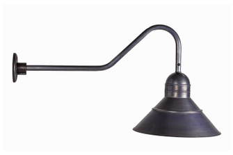 Barn One Light Wall Mount in Dark Brass (196|3446DBMED)