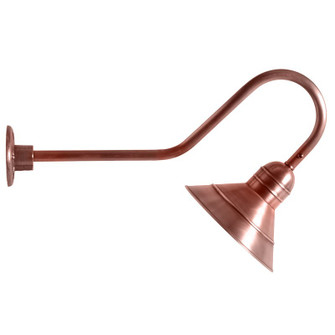 Barn One Light Wall Mount in Antique Copper (196|3429ACMED)