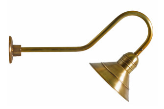 Barn One Light Wall Mount in Antique Brass (196|3429ABMED)