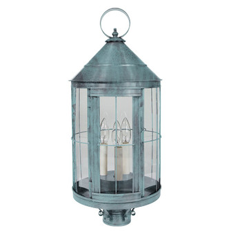 Heal Three Light Post Mount in Verdi Gris (196|3353VGLT3CLR)