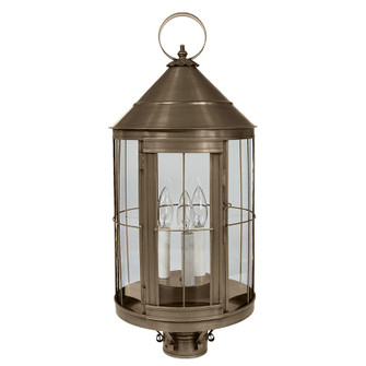 Heal Three Light Post Mount in Dark Antique Brass (196|3353DABLT3CLR)