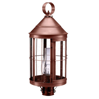 Heal One Light Post Mount in Antique Copper (196|3353ACCIMCSG)