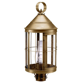 Heal One Light Post Mount in Antique Brass (196|3353ABCIMSMG)