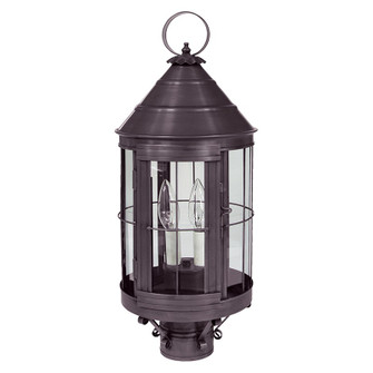 Heal Two Light Post Mount in Dark Brass (196|3333DBLT2CLR)