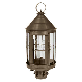 Heal Two Light Post Mount in Dark Antique Brass (196|3333DABLT2CLR)