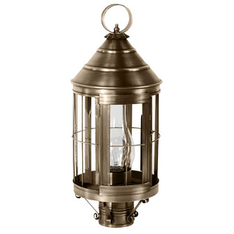 Heal One Light Post Mount in Dark Antique Brass (196|3333DABCIMCLR)