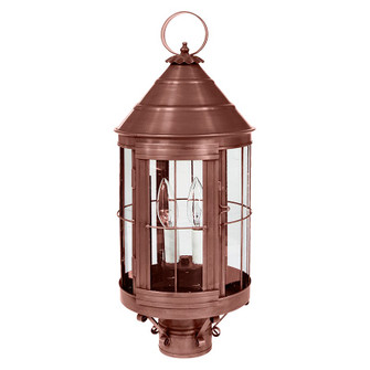 Heal Two Light Post Mount in Antique Copper (196|3333ACLT2CSG)