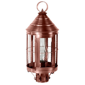 Heal One Light Post Mount in Antique Copper (196|3333ACCIMCSG)