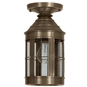 Heal One Light Flush Mount in Dark Antique Brass (196|3314DABMEDCSG)