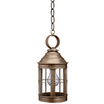 Heal One Light Hanging Lantern in Dark Antique Brass (196|3312DABMEDSMG)
