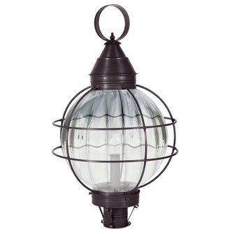 Round One Light Post Mount in Dark Brass (196|2863DBMEDOPT)