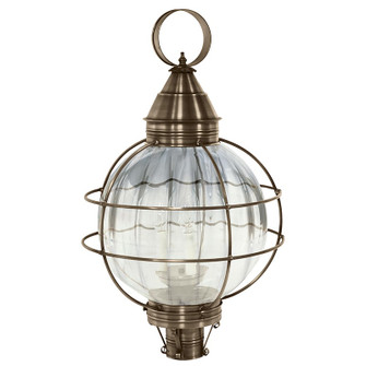 Round Three Light Post Mount in Dark Antique Brass (196|2863DABLT3OPT)