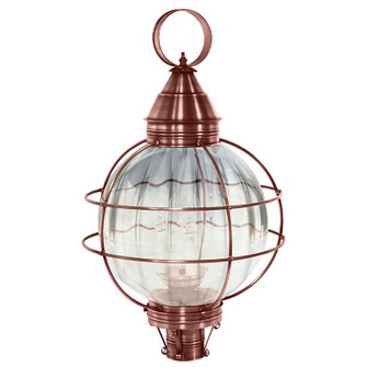 Round Three Light Post Mount in Antique Copper (196|2863ACLT3OPT)