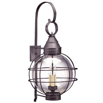 Round Three Light Wall Mount in Dark Brass (196|2861DBLT3CSG)
