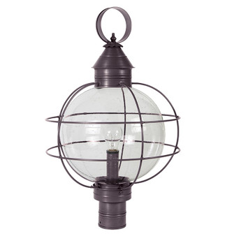 Round One Light Post Mount in Dark Brass (196|2853DBMEDCSG)