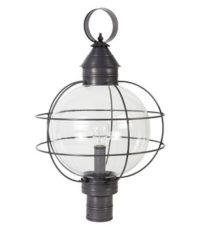 Round One Light Post Mount in Dark Brass (196|2853DBMEDCLR)