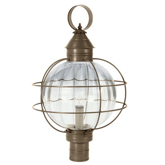 Round One Light Post Mount in Dark Antique Brass (196|2853DABMEDOPT)