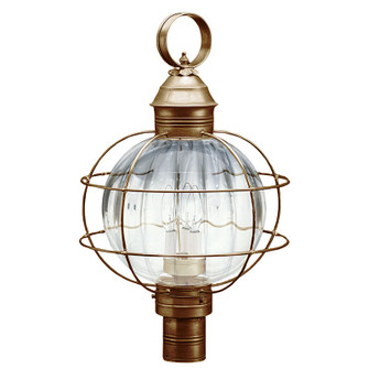 Round Three Light Post Mount in Antique Brass (196|2853ABLT3OPT)