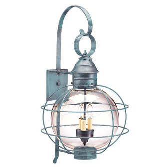 Round Three Light Wall Mount in Verdi Gris (196|2851VGLT3CLR)