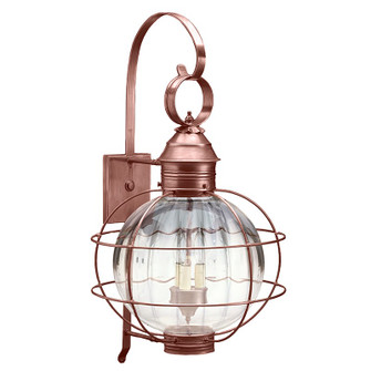Round Three Light Wall Mount in Antique Copper (196|2851ACLT3OPT)