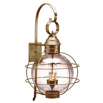 Round Three Light Wall Mount in Antique Brass (196|2851ABLT3CSG)