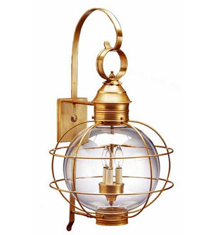 Round Three Light Wall Mount in Antique Brass (196|2851ABLT3CLR)