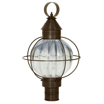 Round Three Light Post Mount in Dark Antique Brass (196|2843DABLT3OPT)