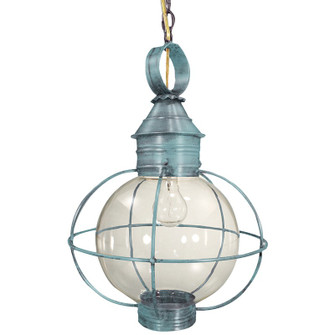 Round One Light Hanging Lantern in Verdi Gris (196|2842VGMEDCLR)