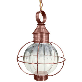 Round One Light Hanging Lantern in Antique Copper (196|2842ACMEDOPT)