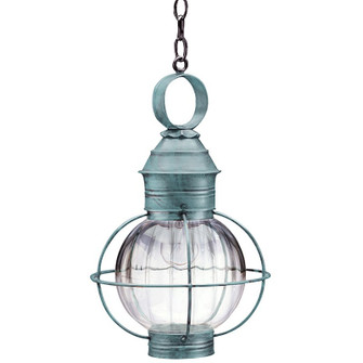 Round One Light Hanging Lantern in Verdi Gris (196|2832VGMEDOPT)