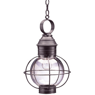 Round One Light Hanging Lantern in Dark Brass (196|2832DBMEDCSG)