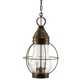 Bosc Two Light Hanging Lantern in Dark Antique Brass (196|2742DABLT2CLR)