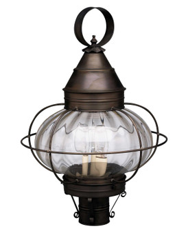 Onion Three Light Post Mount in Dark Brass (196|2573DBLT3OPT)