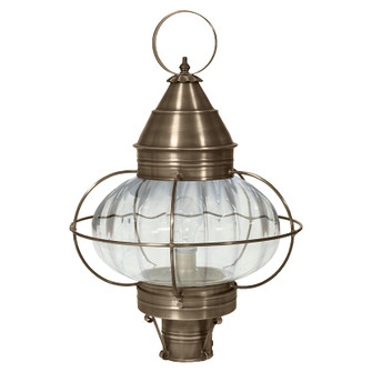 Onion One Light Post Mount in Dark Antique Brass (196|2573DABMEDOPT)