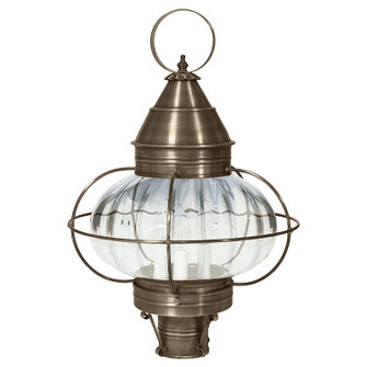 Onion Three Light Post Mount in Dark Antique Brass (196|2573DABLT3OPT)