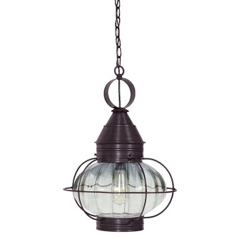 Onion One Light Hanging Lantern in Dark Brass (196|2572DBMEDOPT)